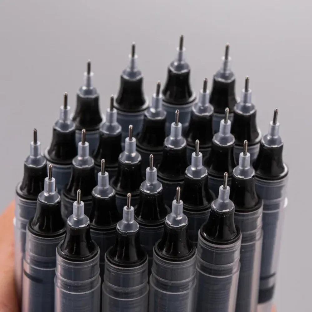 0.5mm Needle-Point Gel Pens – Quick-Dry Blue Ink for School