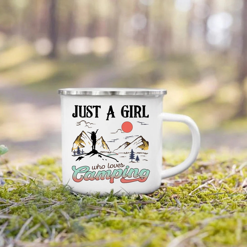 "This Is How We Roll" Camping Enamel Mug | Camper Gift