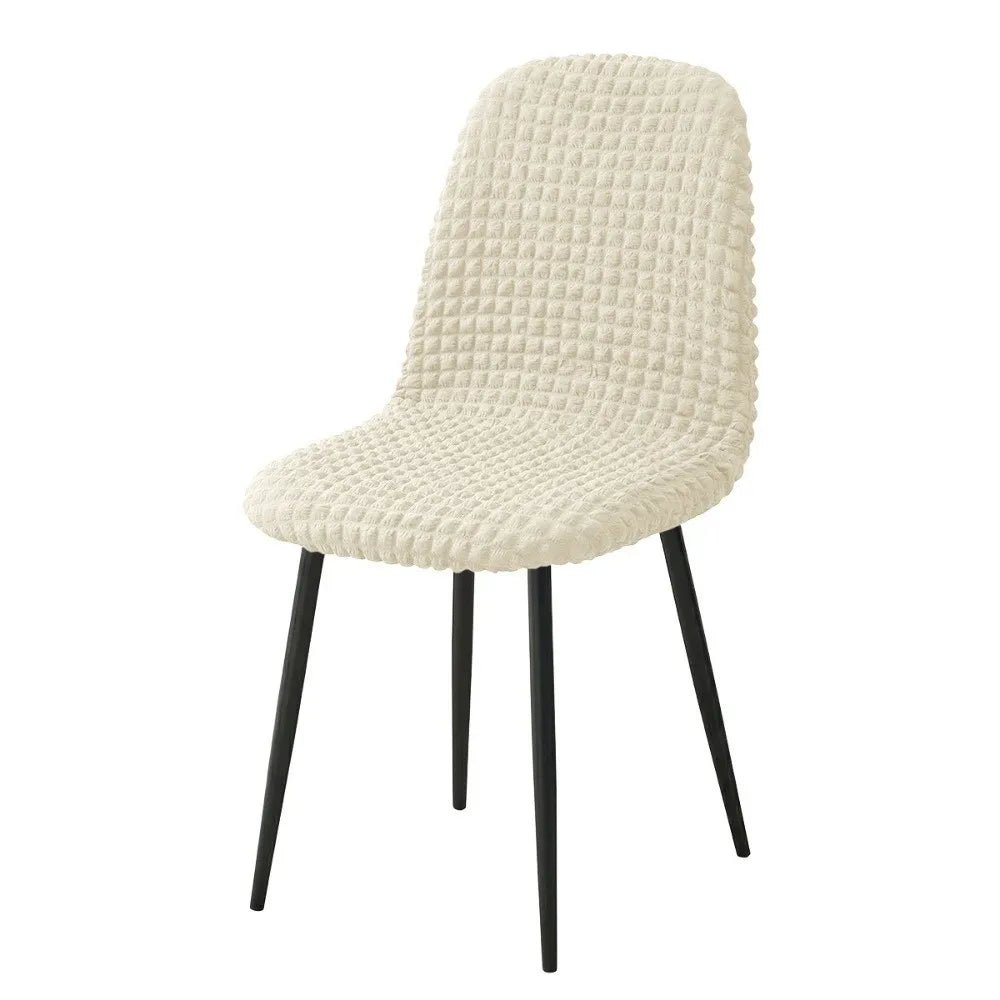 Stretchy Bubble Grid Dining Chair Cover | Universal Fit