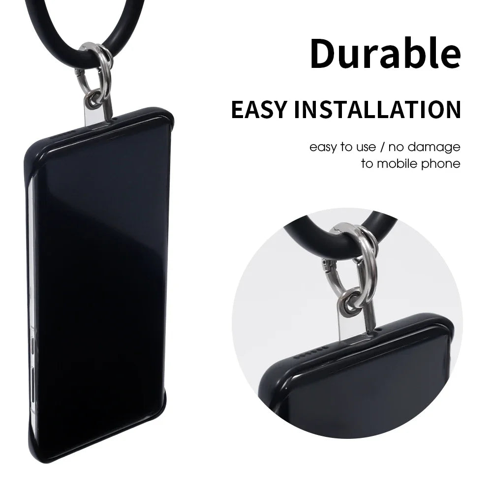 Universal Clear Phone Lanyard Tether Tabs – PVC Strap Patches