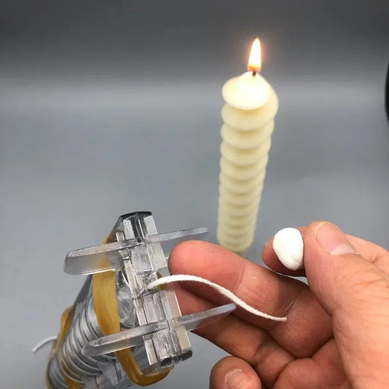 Spiral Cylindrical Candle Mould – Acrylic Plastic Mold Set