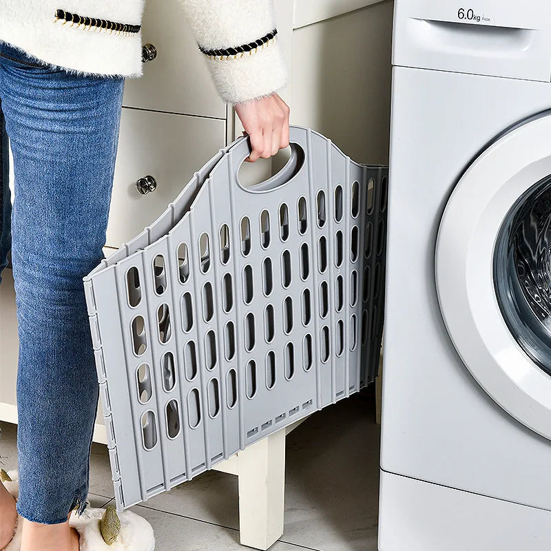 Foldable Laundry Basket – Handheld Bedroom & Bathroom Bin