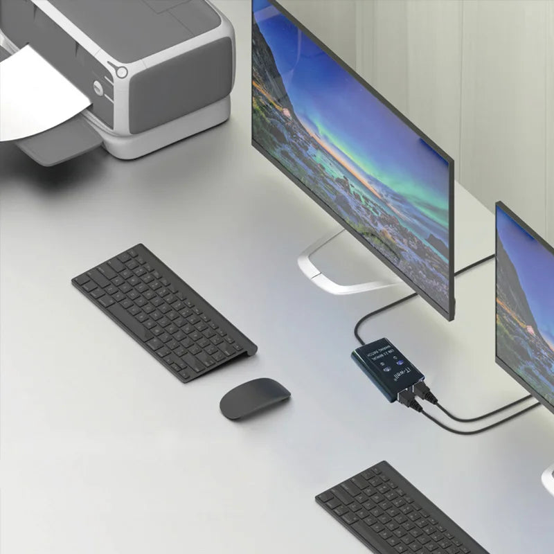 USB 2-Port Printer Switch HUB – Share Printer Between 2 PCs