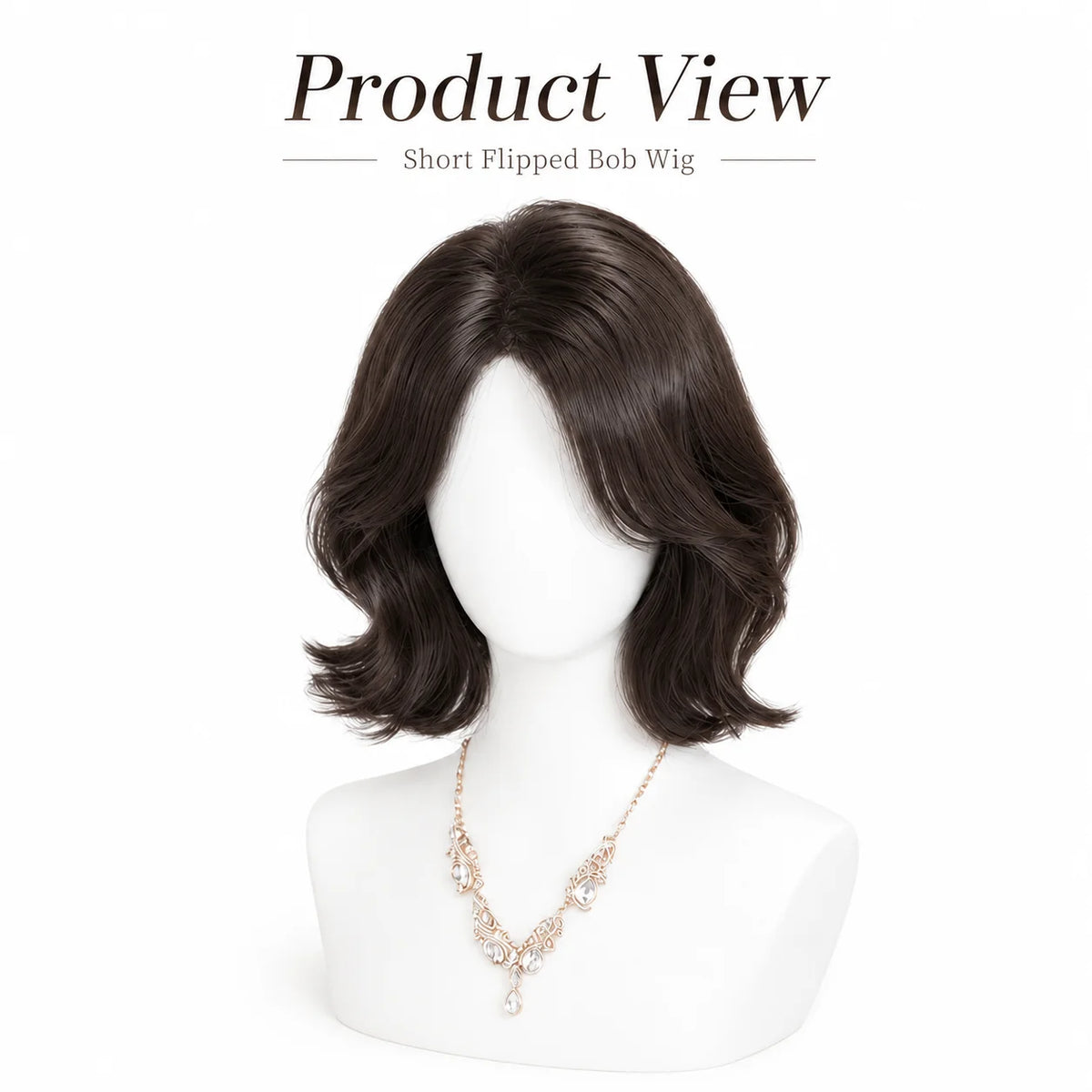French Style Short Curly Synthetic Wig – Fluffy Face-Shaping