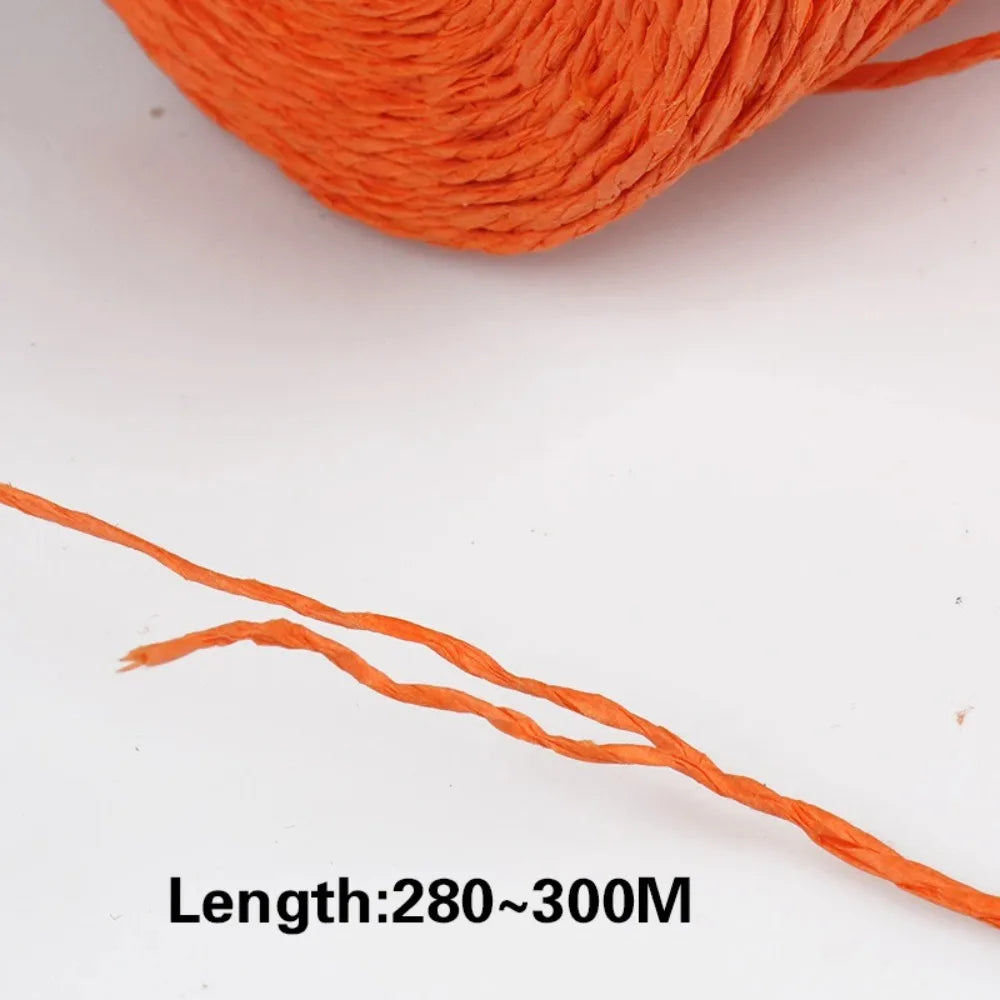 Raffia Straw Yarn 280–300m Roll | DIY Crochet & Knitting
