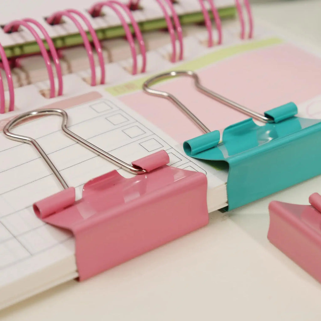 Colored Metal Binder Clips 19mm 25mm 32mm – Office & School