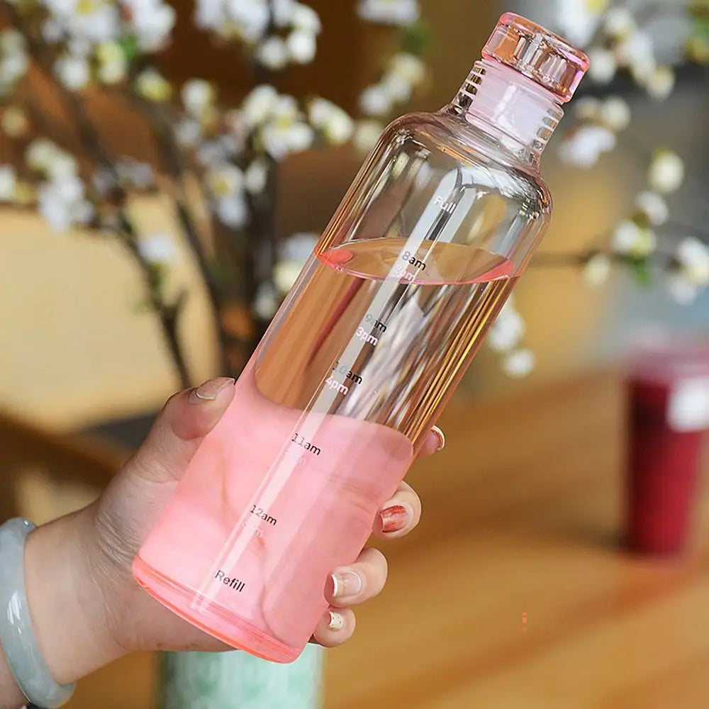 Leakproof Transparent Water Bottle 500ml/750ml | Timescale