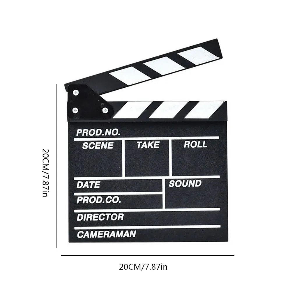 Wooden Director's Clapperboard 30x27cm – Chalk Film Clapboard