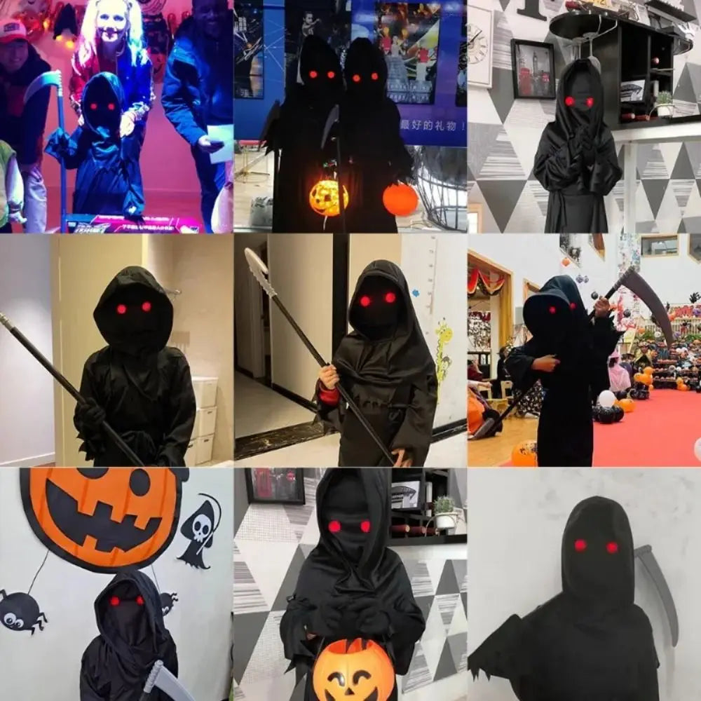 LED Light-Up Red Eye Glasses – Halloween & Masquerade Party