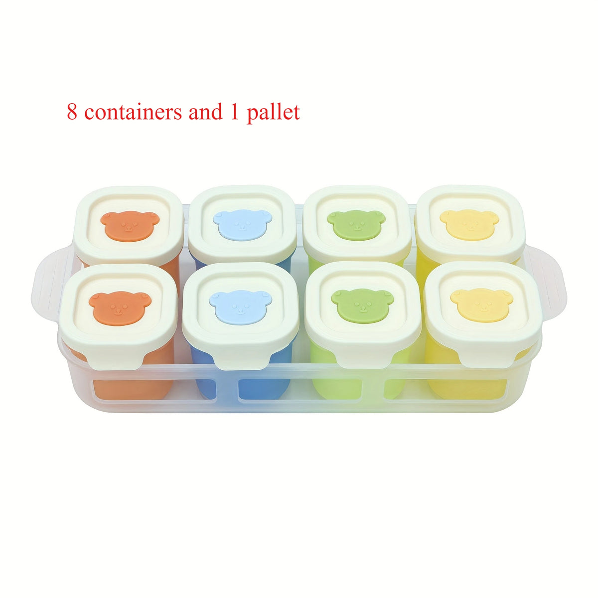 Silicone Baby Food Freezer Grid Mold & Ice Tray Storage Box