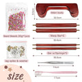 DIY Wooden Bead Loom Kit – Jewelry Weaving Set with Beads