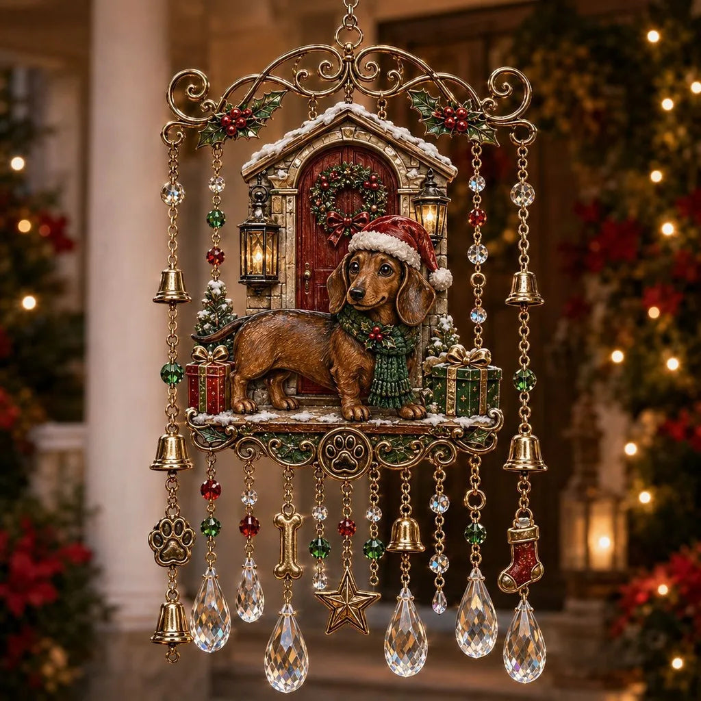 Crystal Pendant Wind Chime – Christmas Hanging Ornament