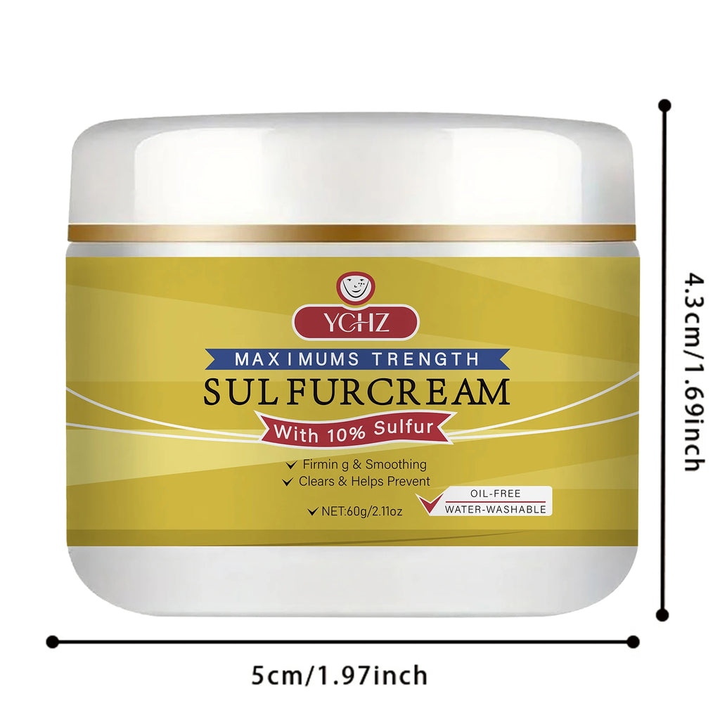 YCHZ Sulfur Face Cream – Brightening & Moisturizing 60g