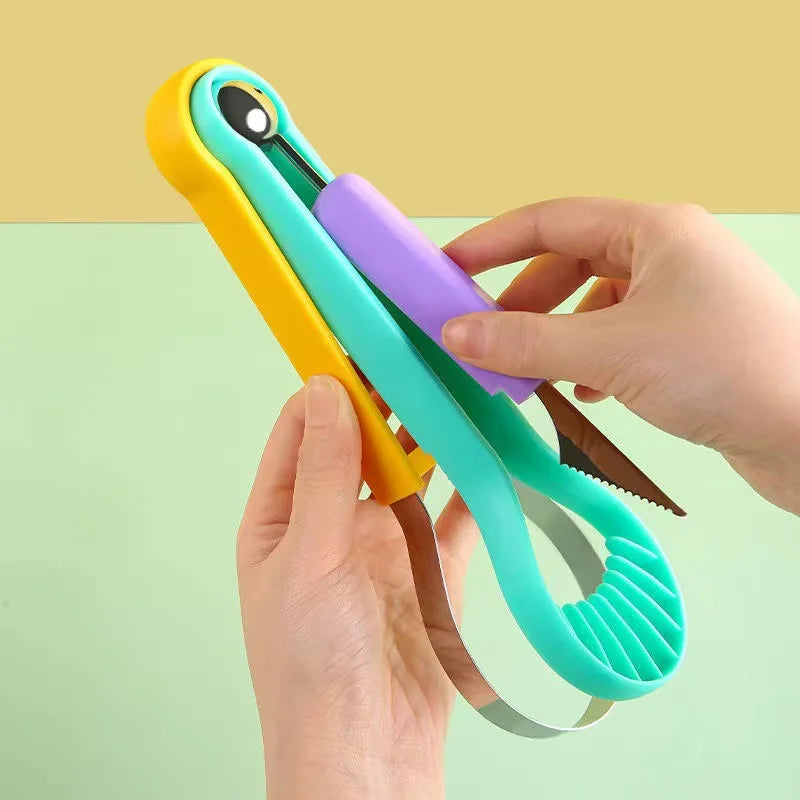 3-in-1 Stainless Steel Watermelon Cutter, Baller & Carving Tool