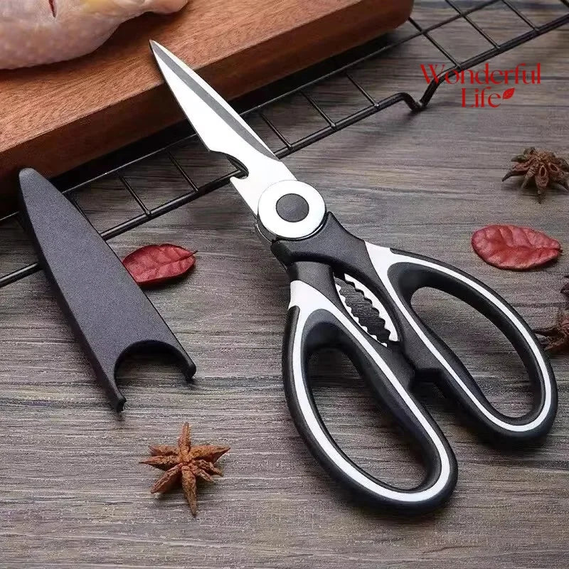 Multi-Function Stainless Steel Kitchen Scissors & Shears
