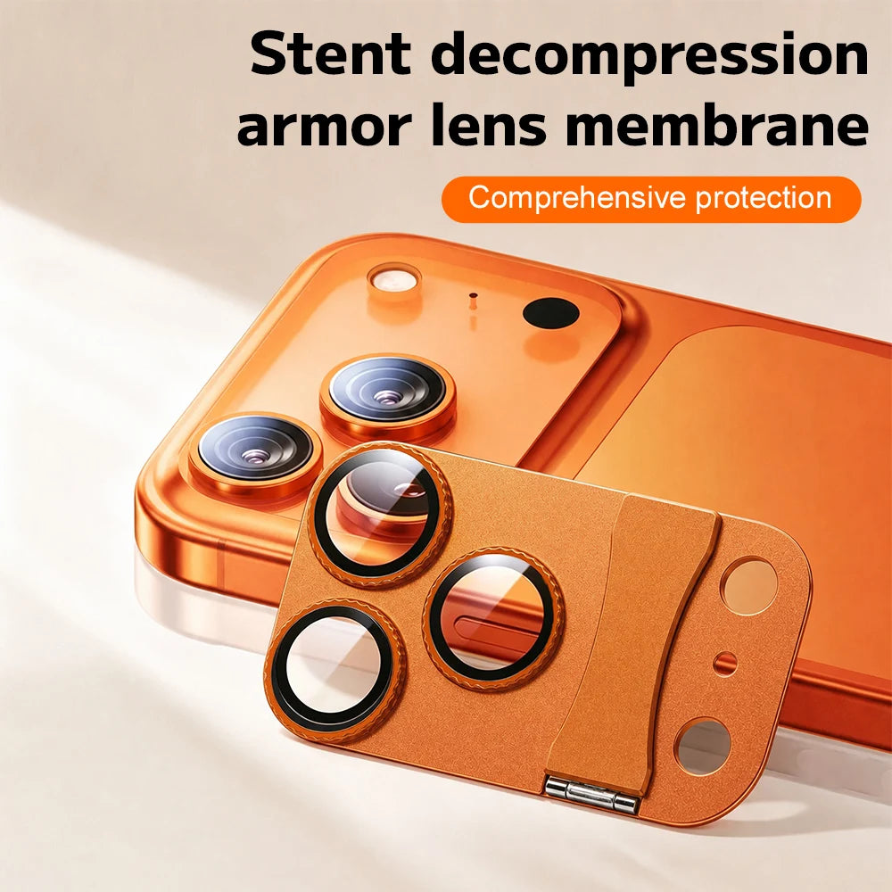 Metal Camera Lens Protector & Kickstand for iPhone 17/18 Pro