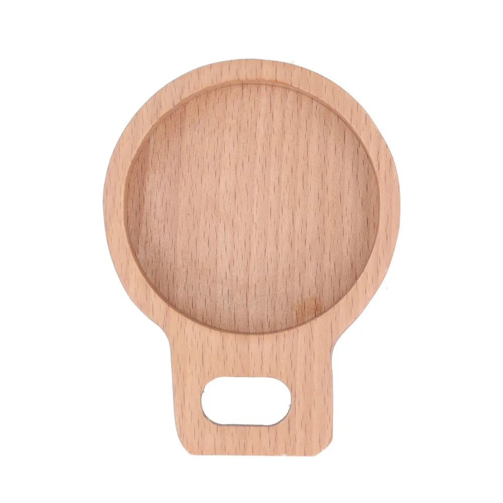 Beech Wood Snack & Seasoning Dish with Handle | Set of 1 or 2