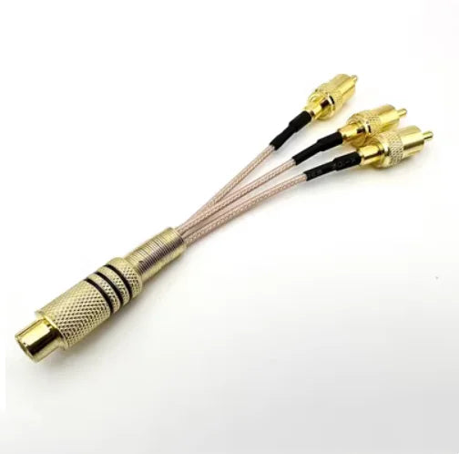 RCA Y Splitter Cable – 1 Male to 2 Female Audio Adapter