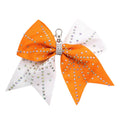 10-Pack 8" Glitter Rhinestone Cheer Bow Keychains – Bag Charms