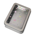 Tinplate Photocard Storage Box – Transparent Dustproof Cover
