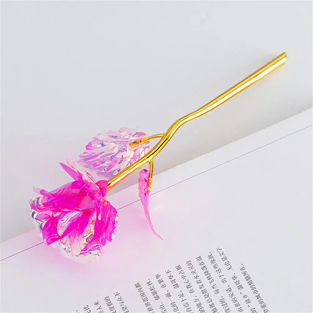 Transparent Artificial Rose | Plastic Decorative Flower