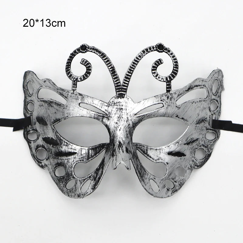 Retro Jazz Masquerade Half Face Mask – Halloween Costume