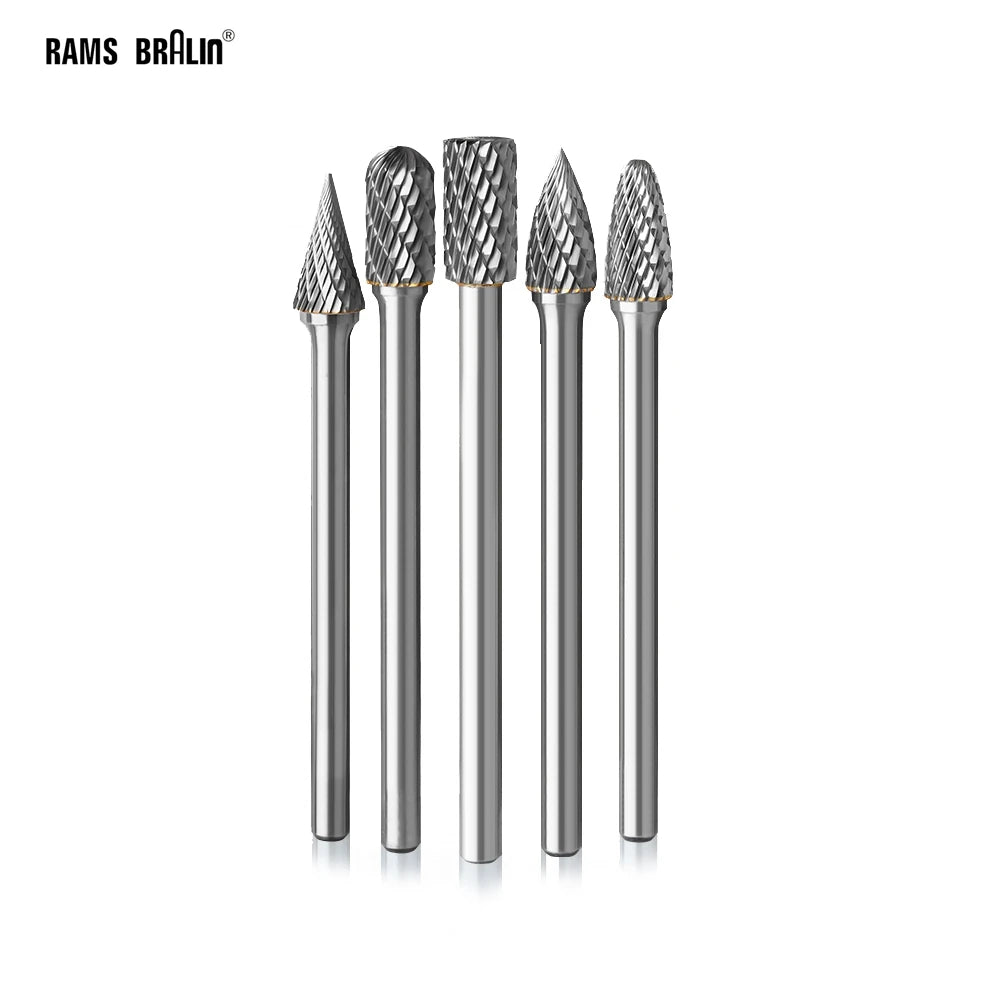 Tungsten Carbide Rotary Burr 6mm Shank 100mm Extended Milling Bit