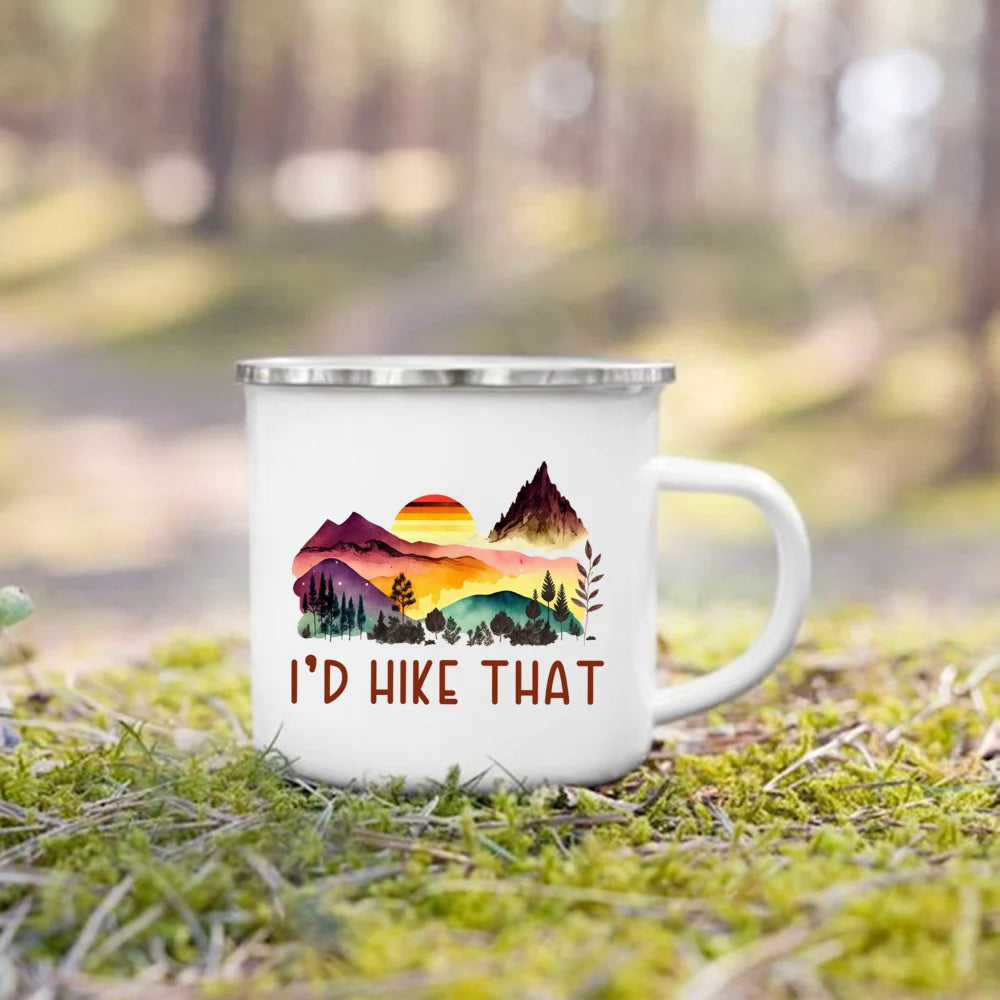 "This Is How We Roll" Camping Enamel Mug | Camper Gift