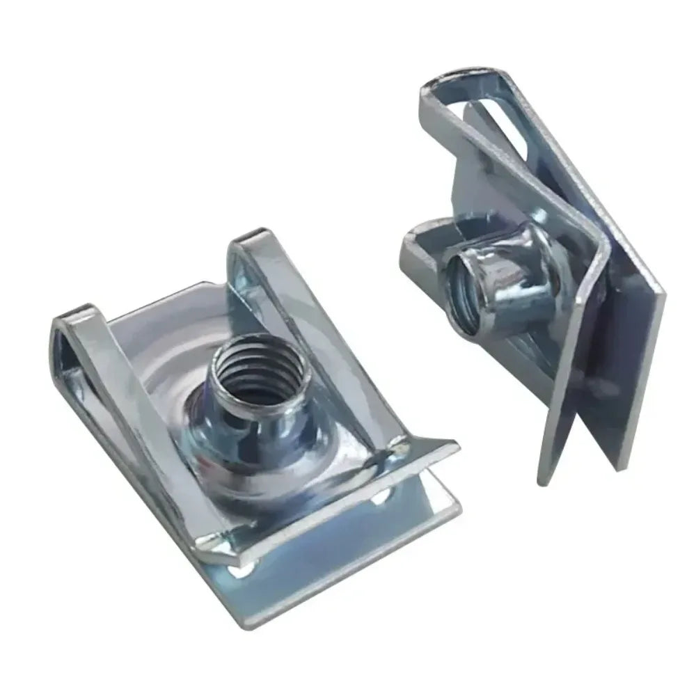 U-Type Mounting Clips M4 M5 M6 M8 Spring Steel Speed Nuts 10pc