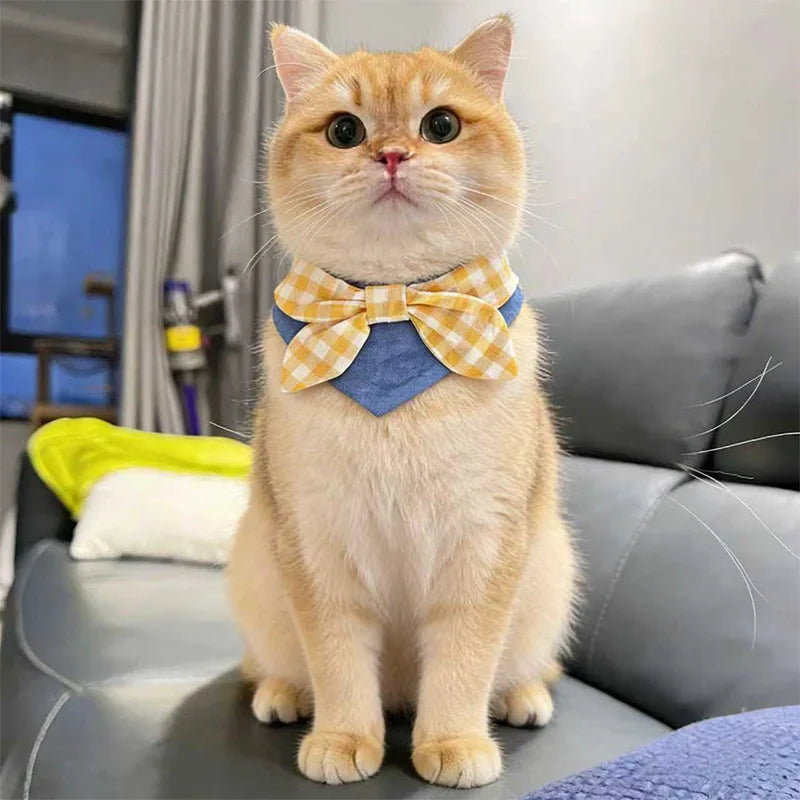 Pet Triangle Scarf Bib – Cat & Dog Bandana 3 Cute Patterns