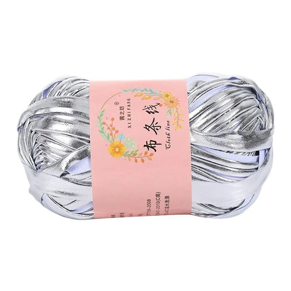 Shiny Magic Color Imitation Leather Crochet Yarn – 100g Ball