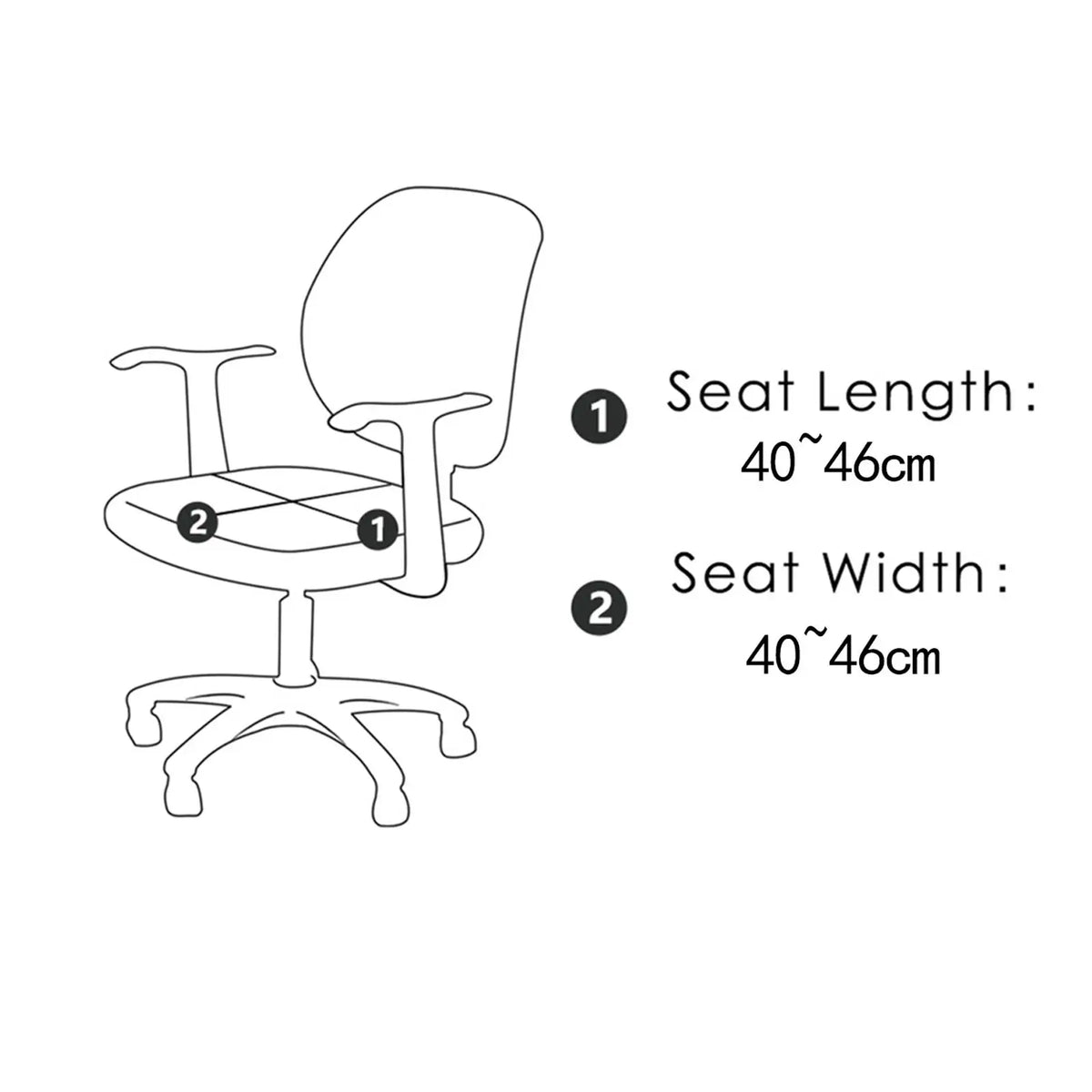 Stretch Velvet Chair Seat Cover – Office, Dining & Banquet