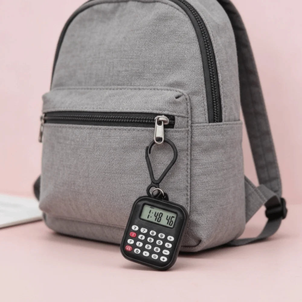 Mini Keychain Calculator – Portable 8-Digit Silent Button