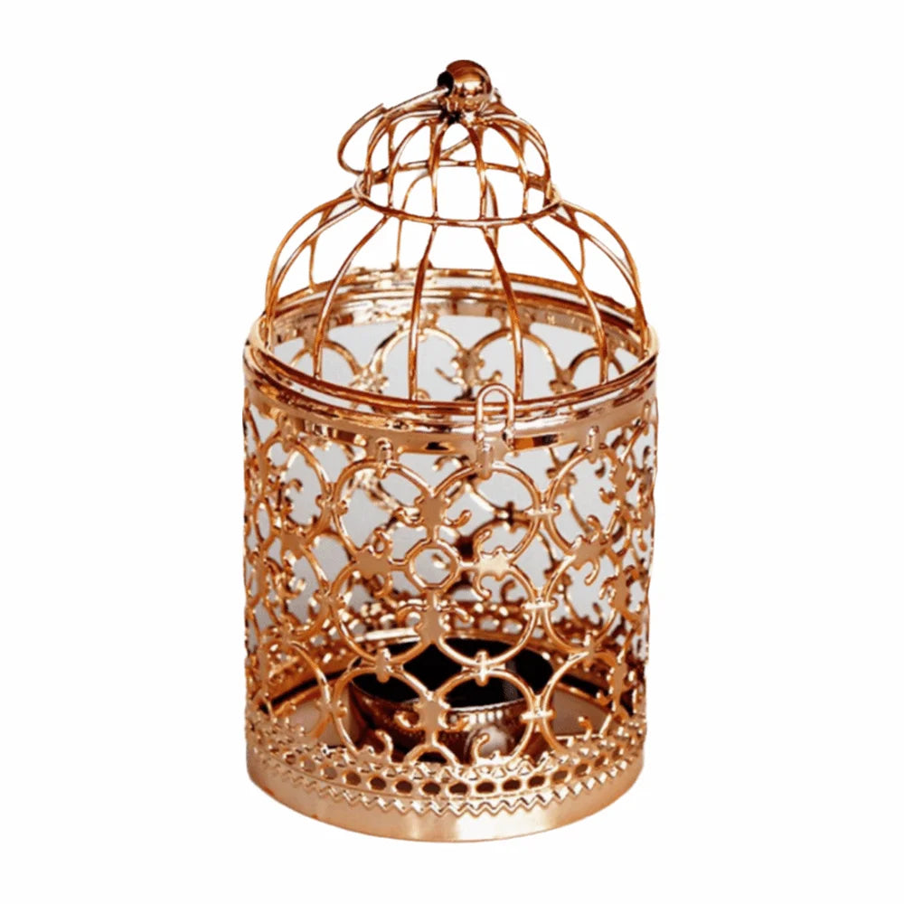 Vintage Bird Cage Candle Holder – Lantern Décor Ornament