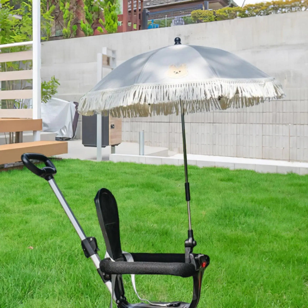 Baby Stroller Parasol Clip-On Sun & Rain Pram Umbrella