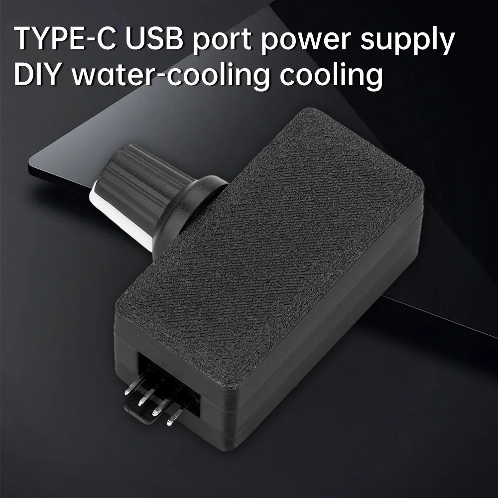 4-Pin PWM Fan Speed Controller | Type-C USB 5V to 12V Module