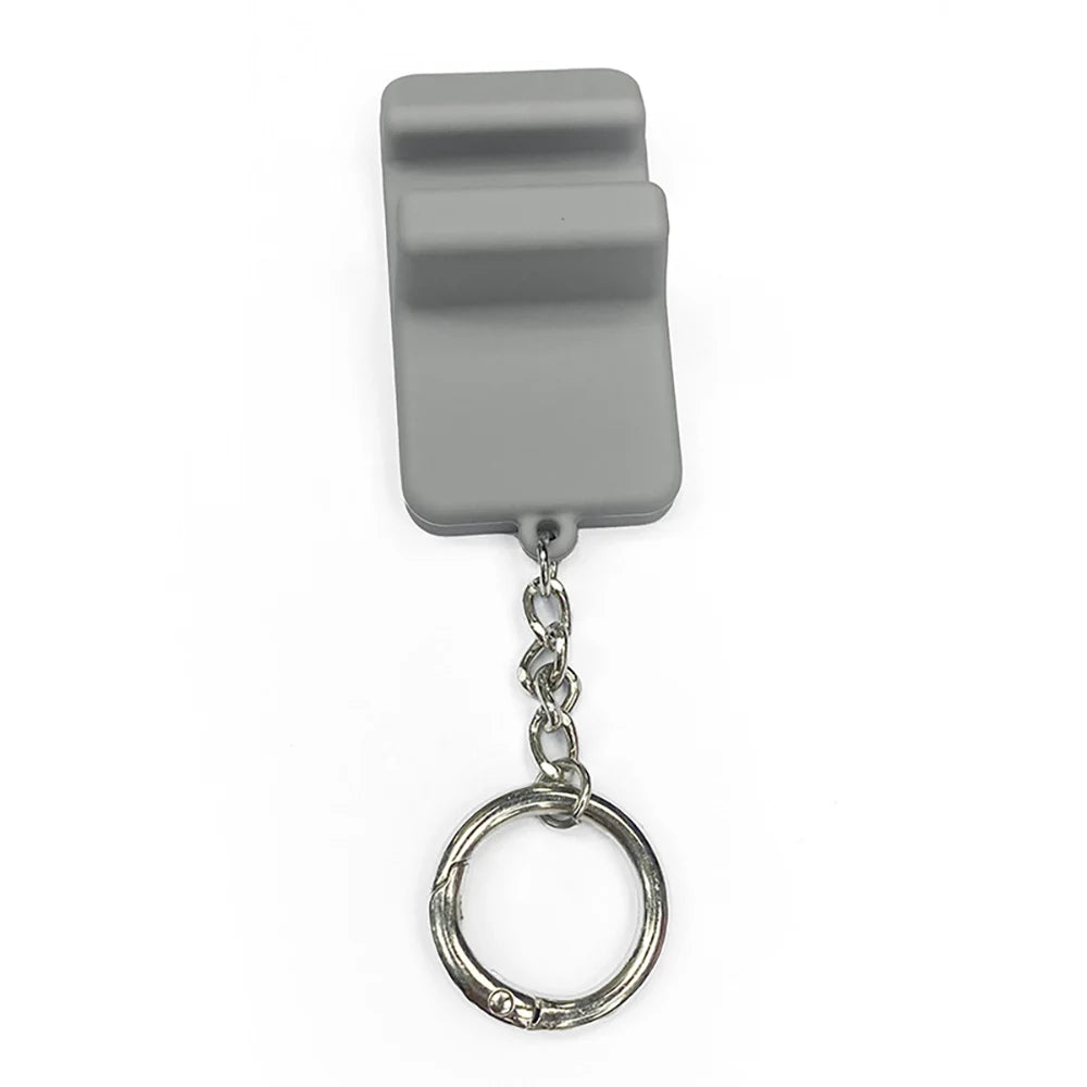 Mini Silicone Phone Stand Keychain – Portable Travel Desk Holder