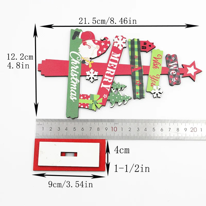Desktop Christmas Tree Wooden Ornament – DIY Xmas Décor