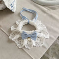 French Retro Lace Pearl Pet Bib – Cats & Small Dogs
