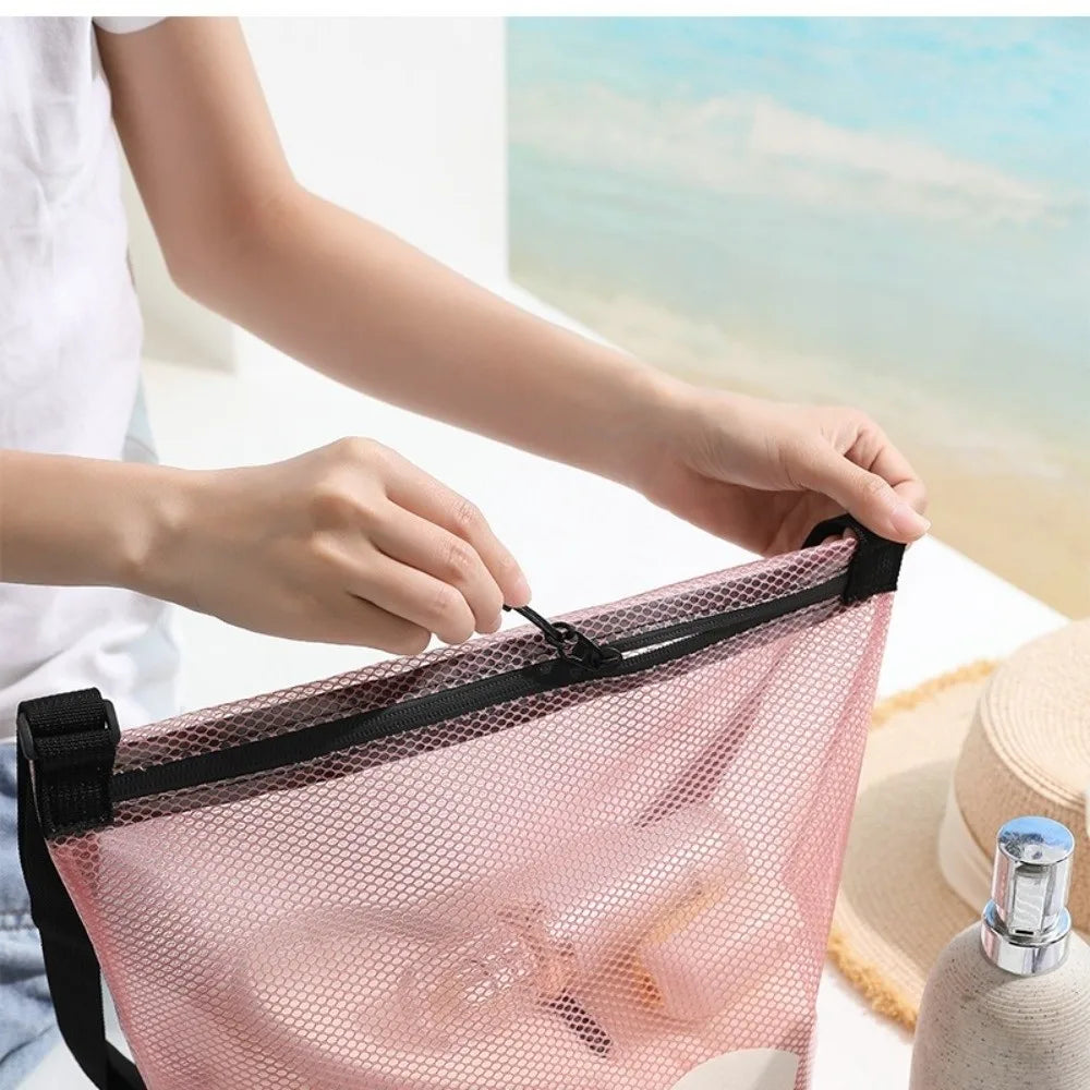 Waterproof Transparent PVC Makeup Bag | Crossbody Travel Bag