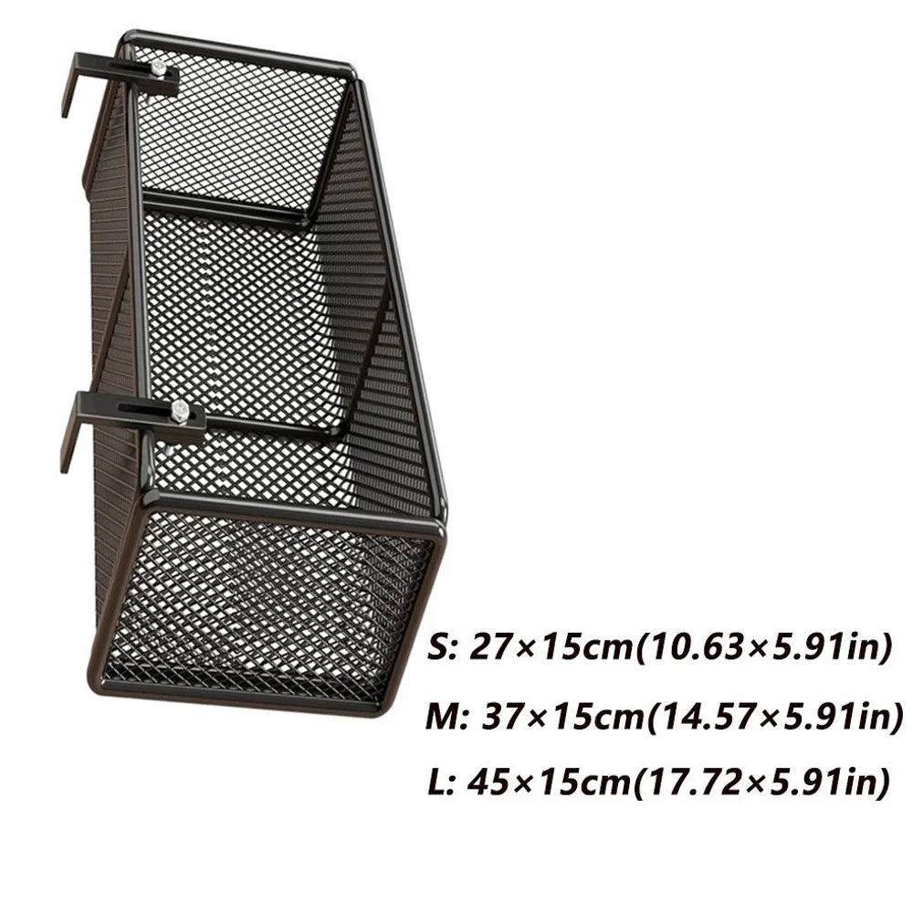 Iron Hanging Flower Pot Stand – Balcony Railing Rack