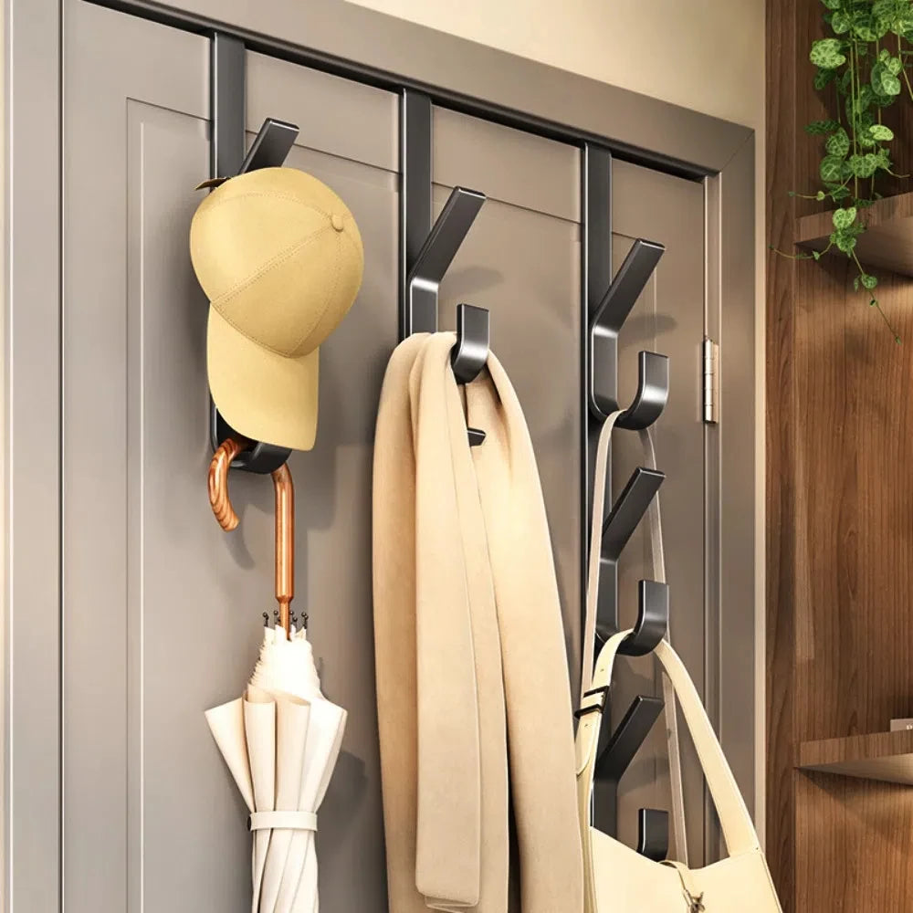 Over-the-Door Metal Hook Rack – No-Drill Handbag Hanger