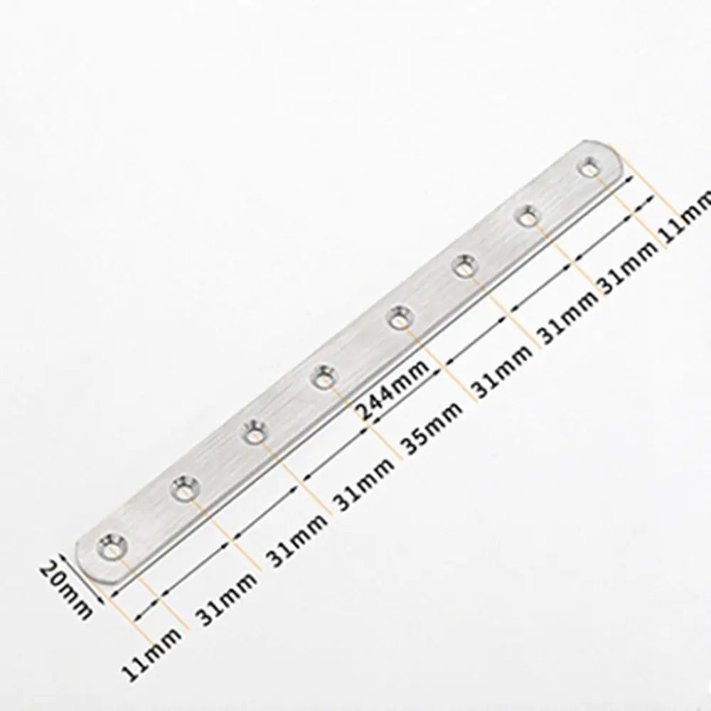 10" Stainless Steel Flat Mending Plate – 8 Hole Brace Bracket
