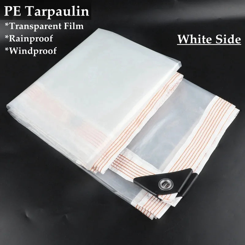 Waterproof Transparent PE Tarpaulin – Garden & Camping Tarp