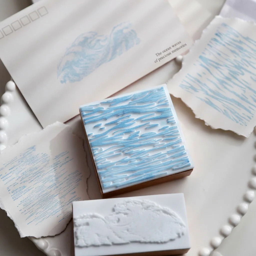 Sea Breeze Wooden Decorative Stamp | DIY Journal & Scrapbook
