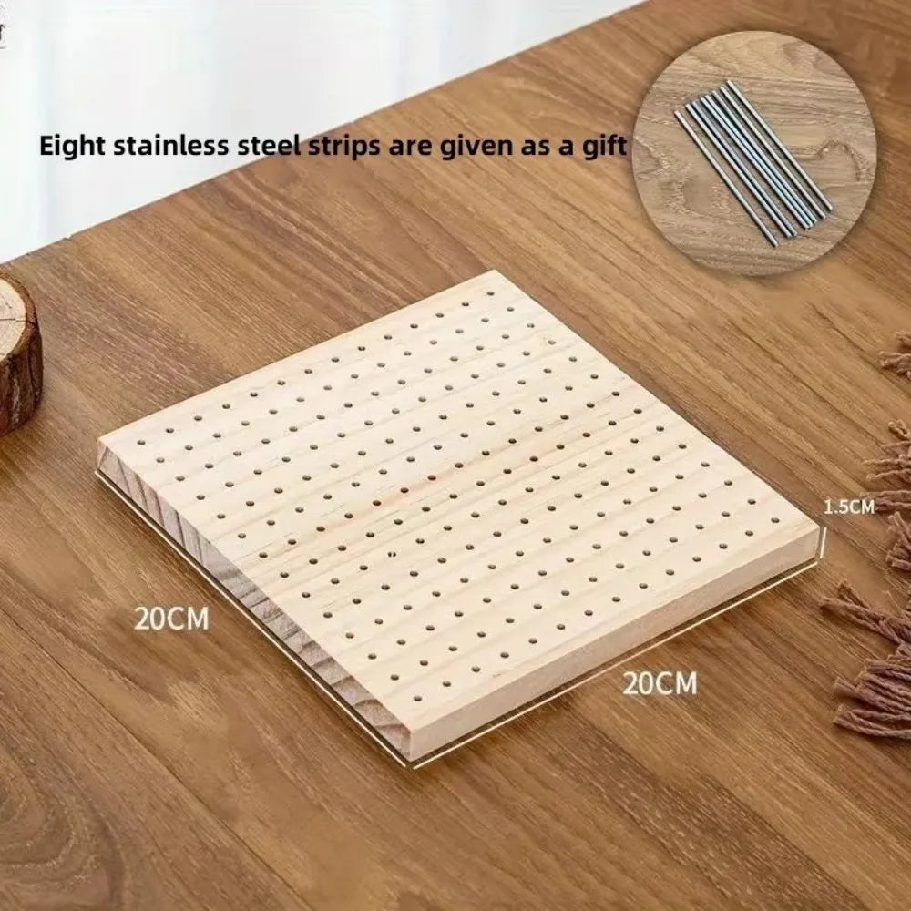 Wooden Crochet Blocking Board – Square Knitting Mat 4 Sizes