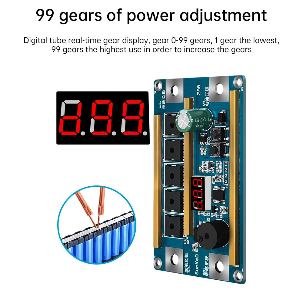 Z99 12V Portable Spot Welder Kit – 99-Step Control Board