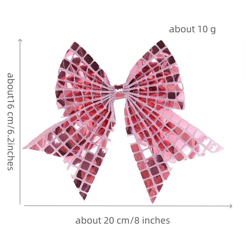 12-Pack Sequin Bow Hair Clips – Sparkly Duckbill Clips for Girls