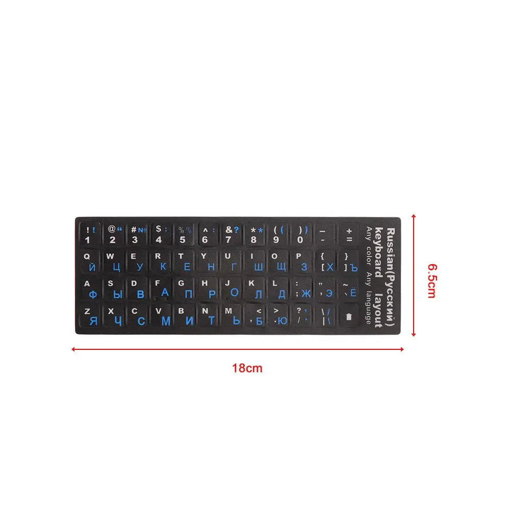 Russian Keyboard Stickers – Waterproof Frosted PVC Layout
