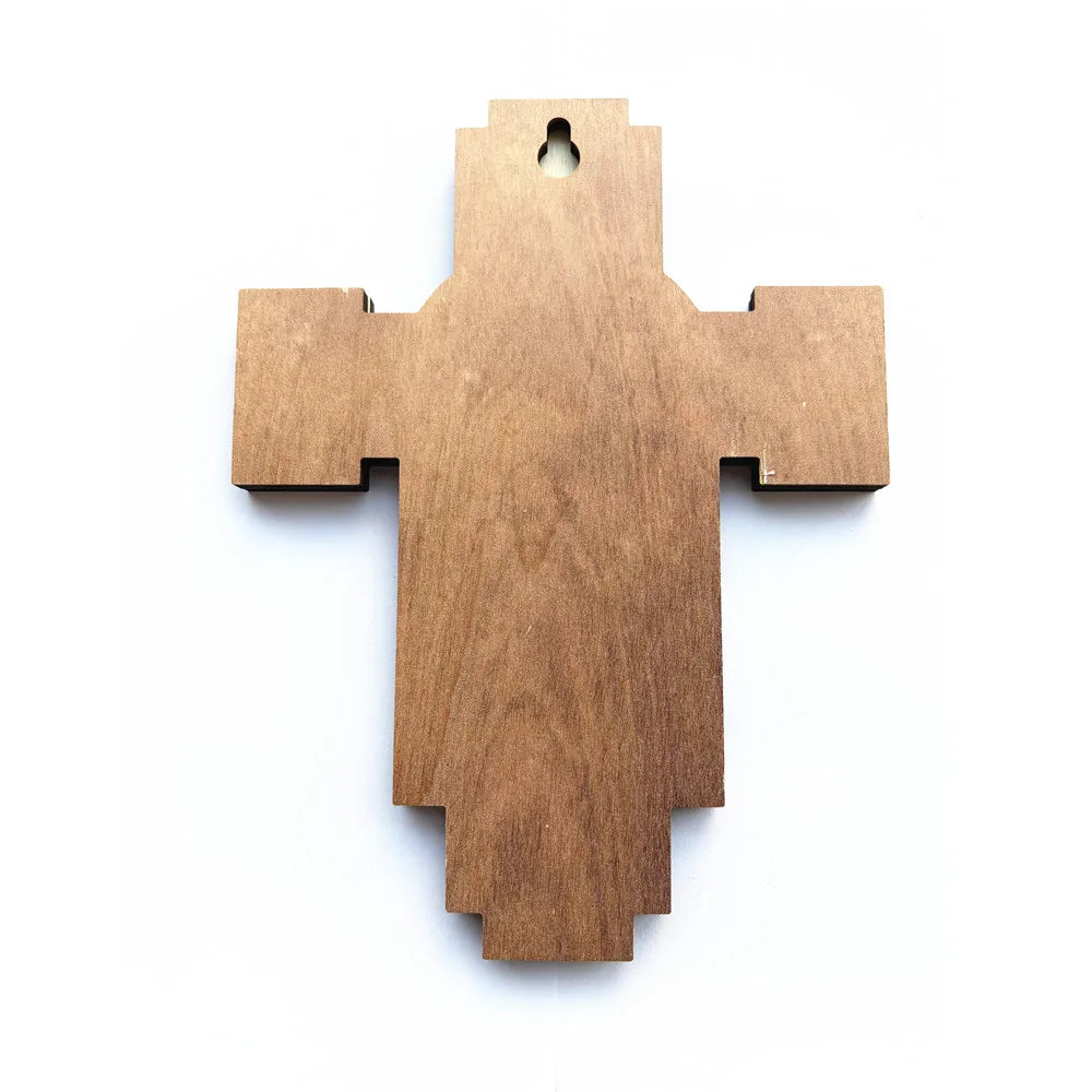 Orthodox Wooden Wall Cross – Jesus Christ Religious Décor